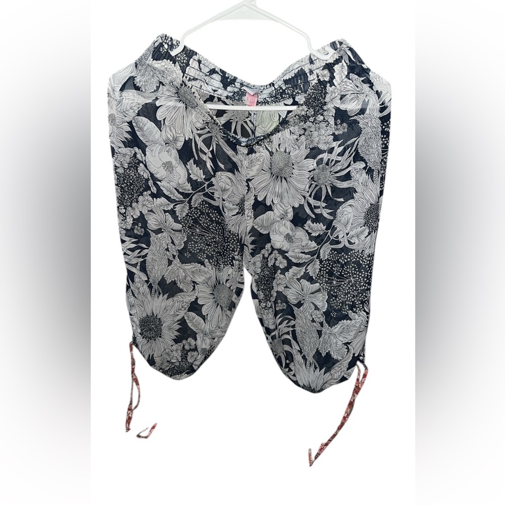 Liberty of London Black and White Floral Pants